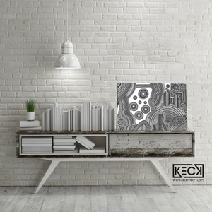 Circle Drawing #13 <br> Canvas Art Print