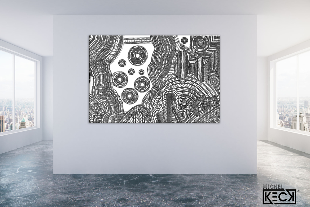 
                
                    Load image into Gallery viewer, Circle Drawing #13 &amp;lt;br&amp;gt; Canvas Art Print
                
            