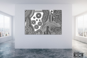 Circle Drawing #13 <br> Canvas Art Print