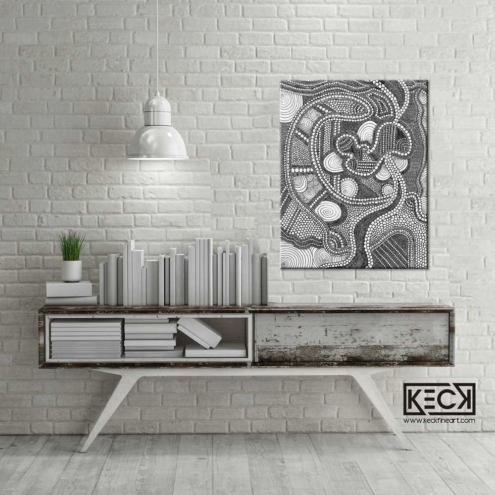 
                
                    Load image into Gallery viewer, Circle Drawing #36 &amp;lt;br&amp;gt; Canvas Art Print
                
            