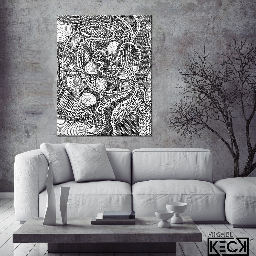 
                
                    Load image into Gallery viewer, Circle Drawing #36 &amp;lt;br&amp;gt; Canvas Art Print
                
            