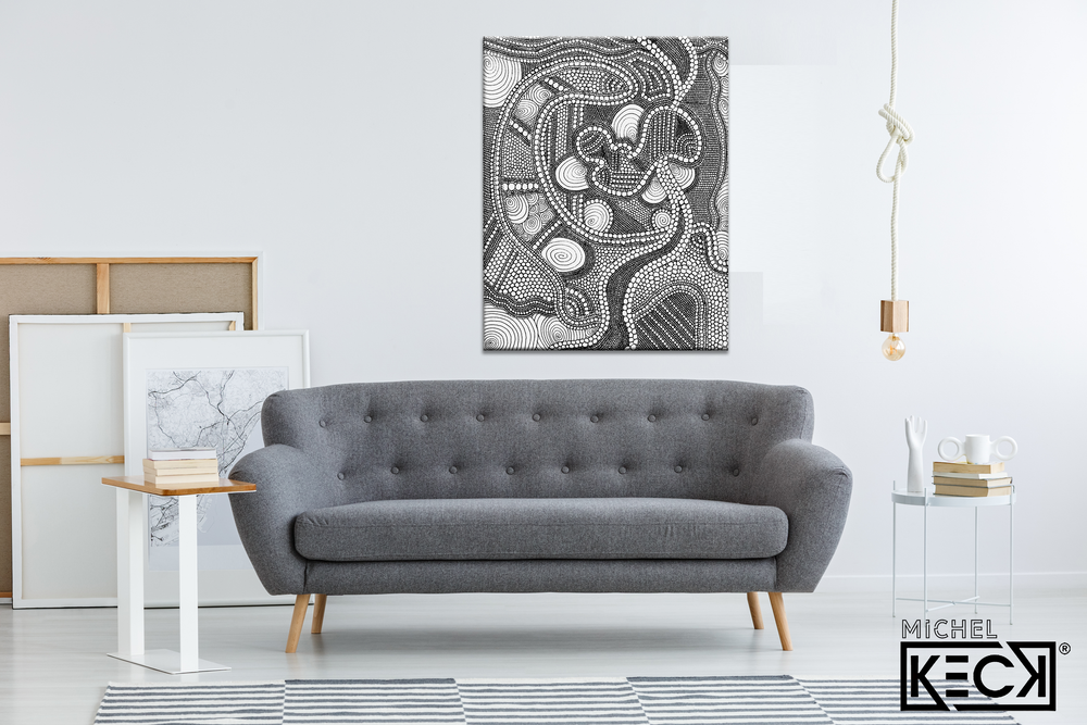 
                
                    Load image into Gallery viewer, Circle Drawing #36 &amp;lt;br&amp;gt; Canvas Art Print
                
            
