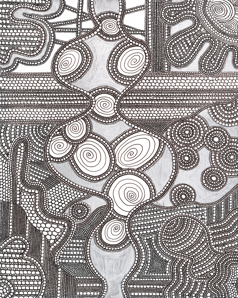Circle Drawing #82 <br> Canvas Art Print