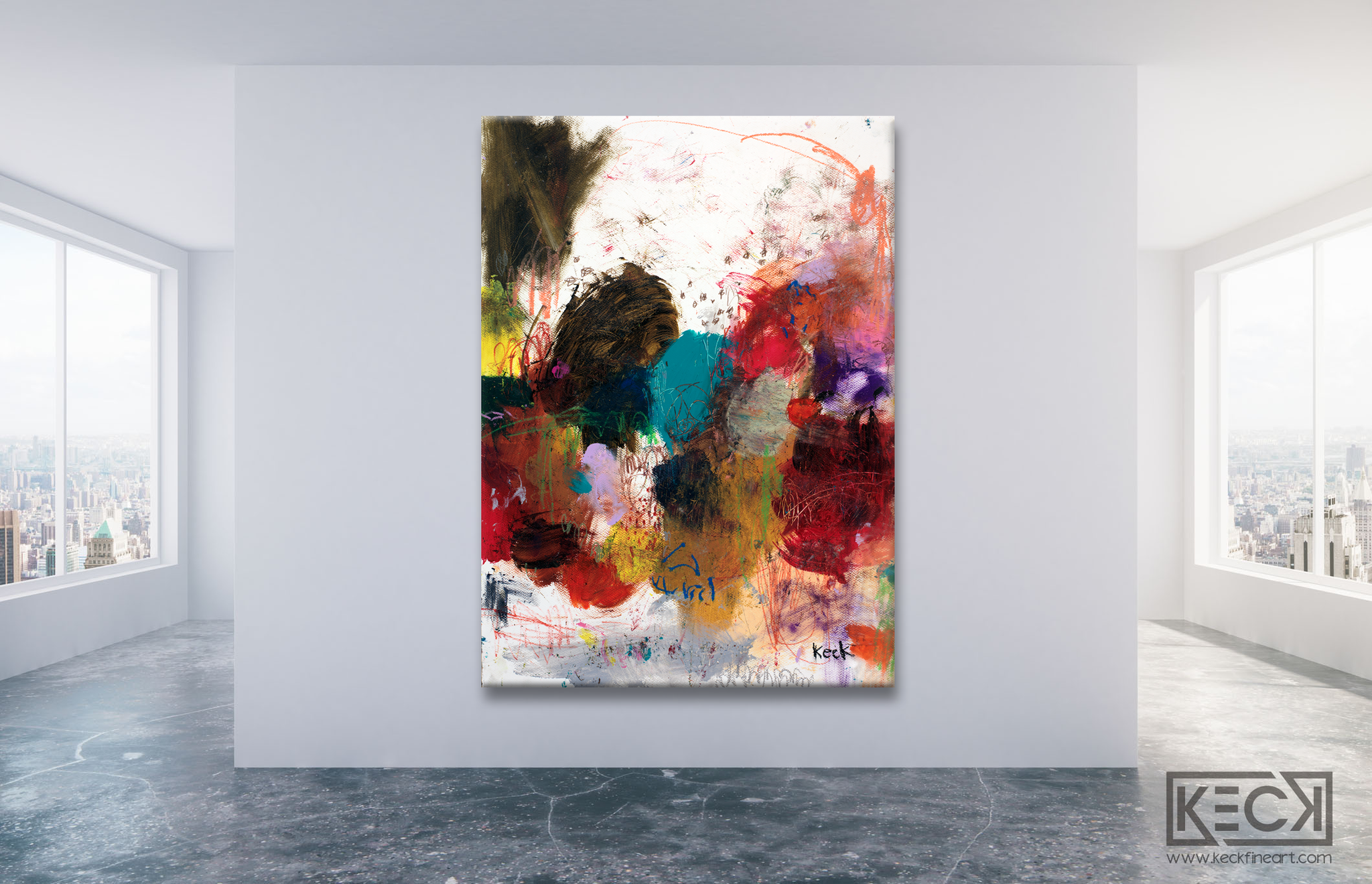 Colorful Abstract Expressionism Artwork.  Colorful and bold abstract art prints.