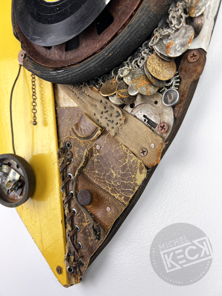 Mixed Media Heart for Walls