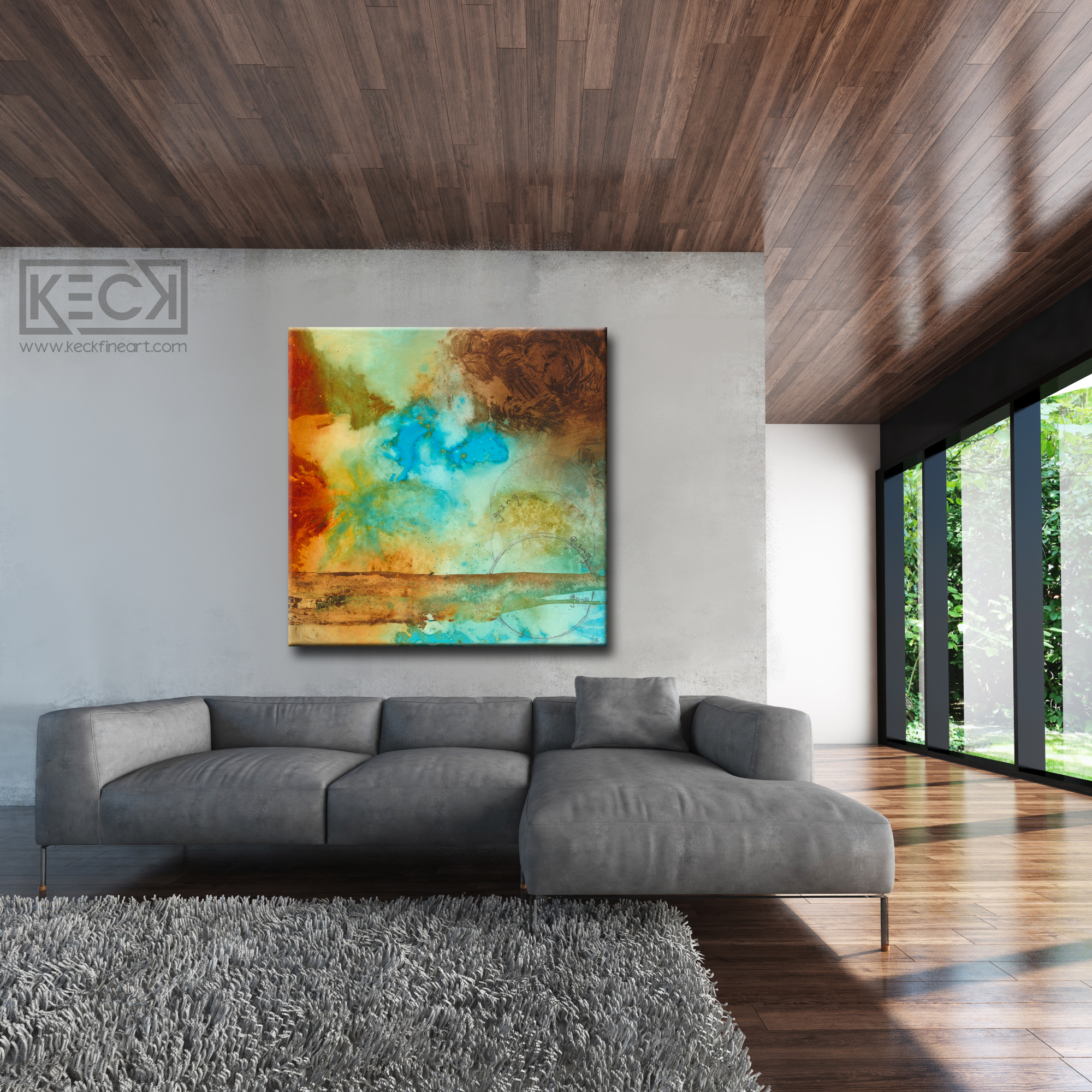 Organic & Raw Abstract Art <br>Canvas Print<br>Going.. Going.. Gone