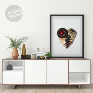 Found Object Art  <br>Heart Assemblage #4