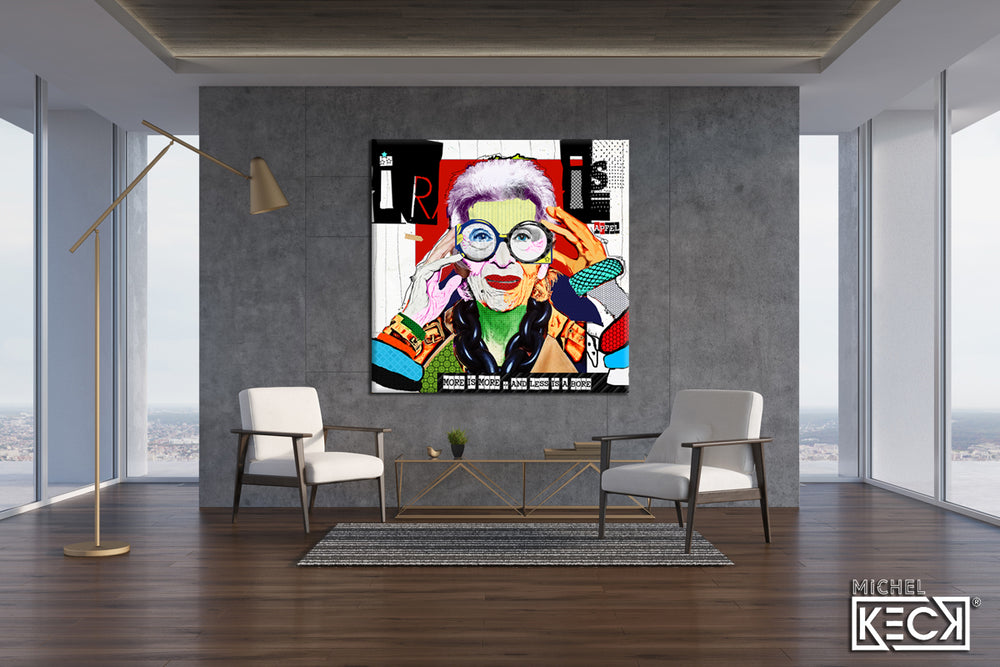 IRIS APFEL ARTWORK | Iris Apfel Paintings | Iris Apfel Collage Art | Iris Apfel art prints