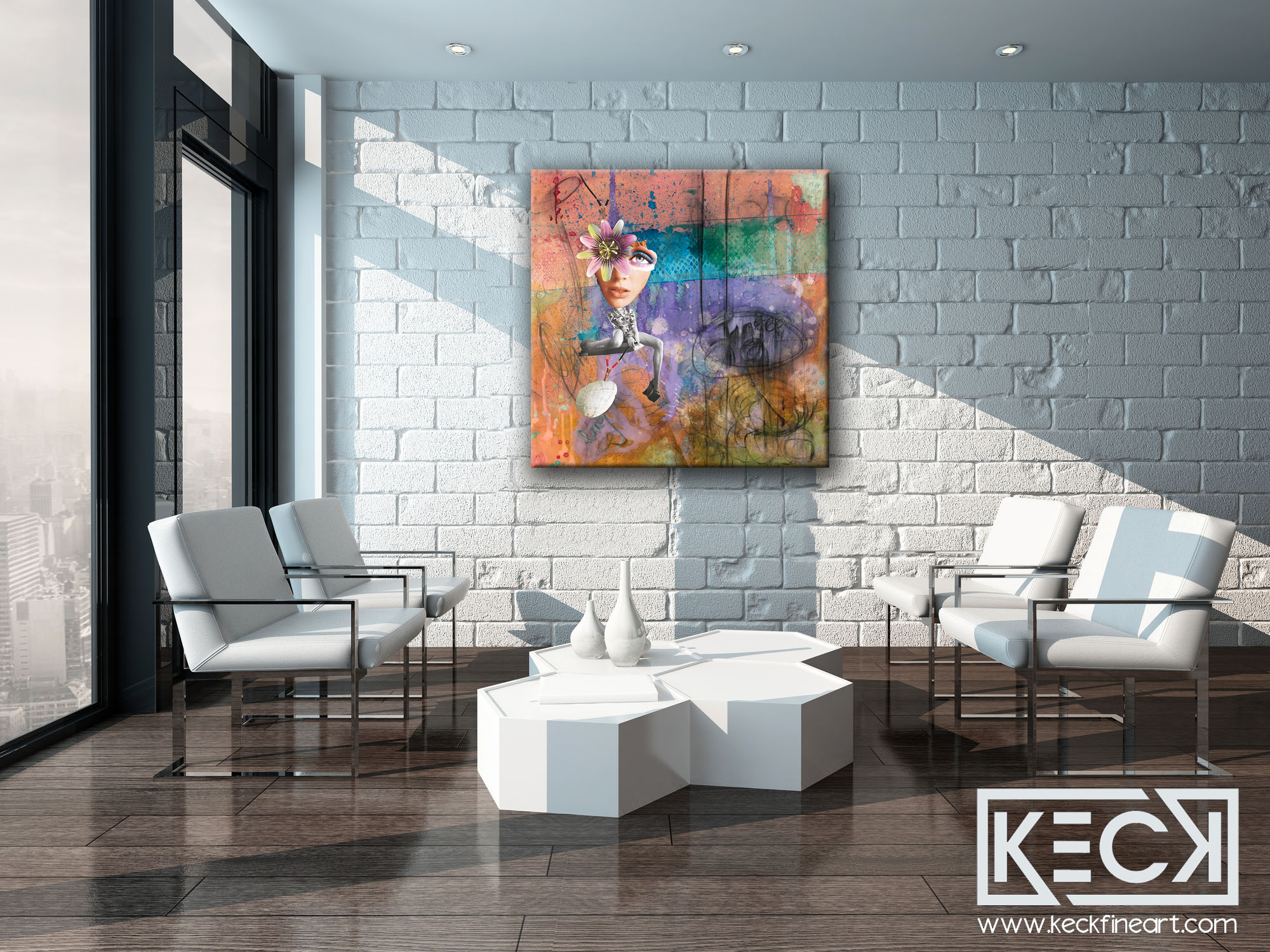 BUY MIXED MEDIA ART PRINTS BY MICHEL KECK