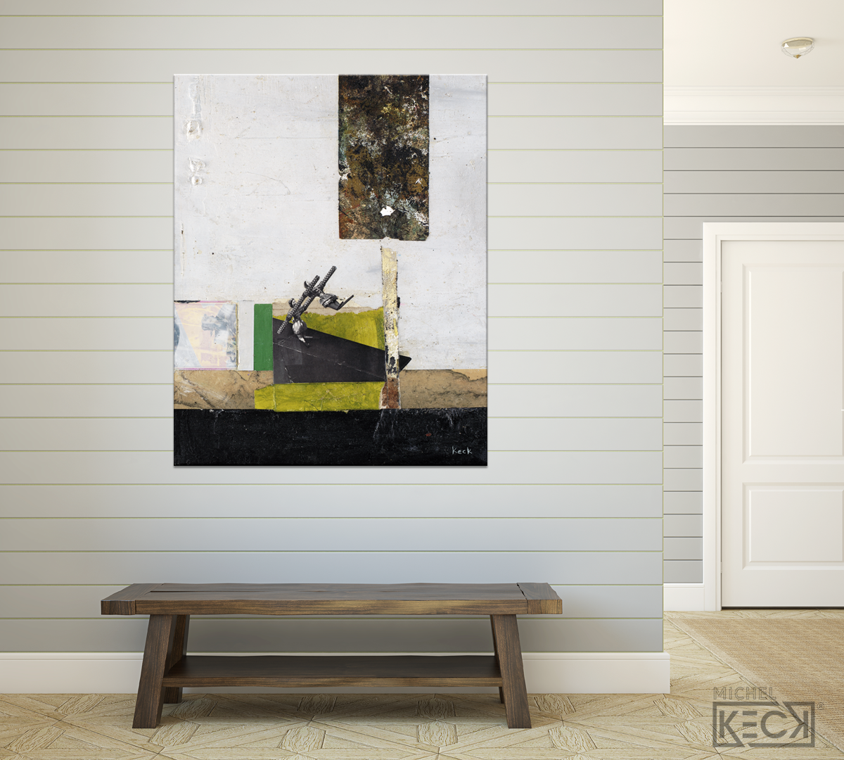 Collage Art Print<br>On Canvas<br> No Turning Back