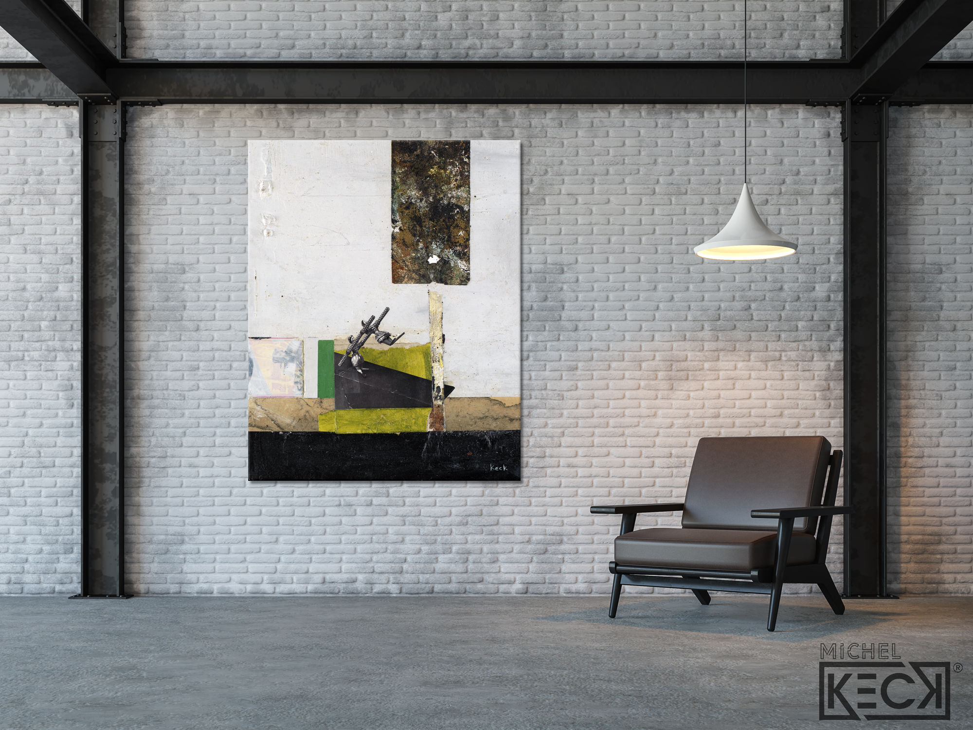 Collage Art Print<br>On Canvas<br> No Turning Back
