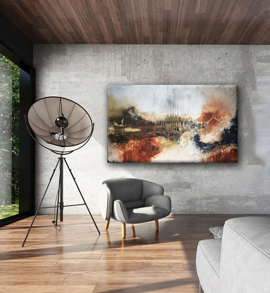 
                
                    Load image into Gallery viewer, ABSTRACT ART Canvas Print of TRYING TO BE HEARD
                
            