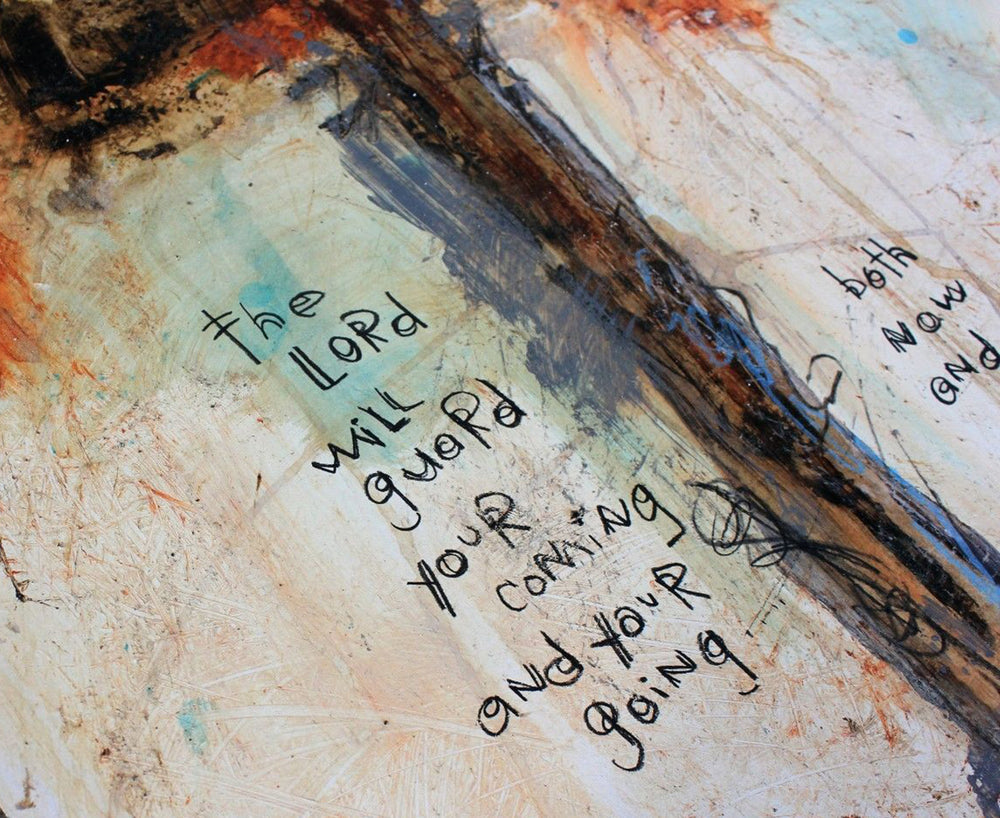 #071604 <br>Psalm 121:8 <br> Original Cross Painting on Paper
