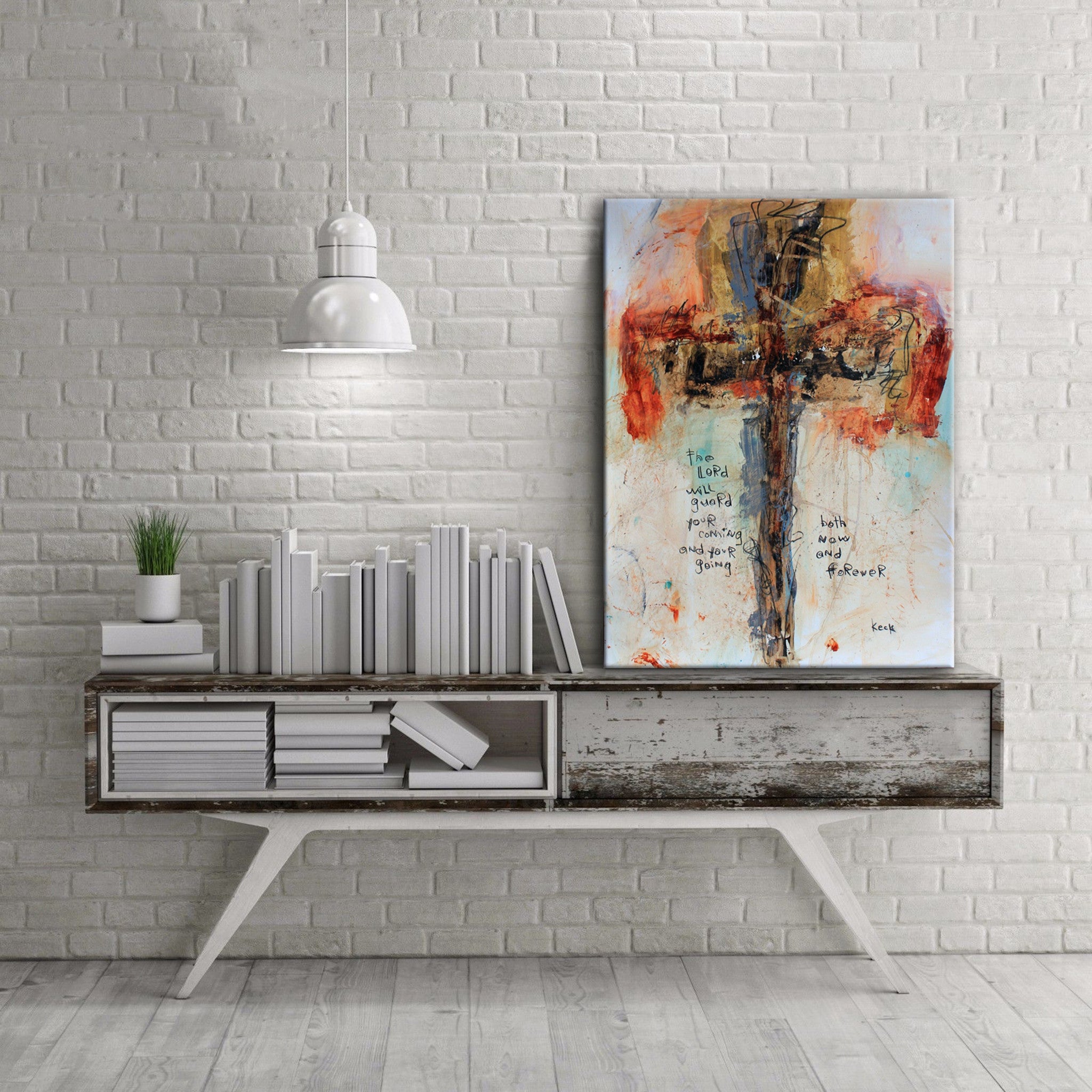 Huge selection of  powerful abstract crosses on canvas. Raw cross art. organic cross art paintings and prints.