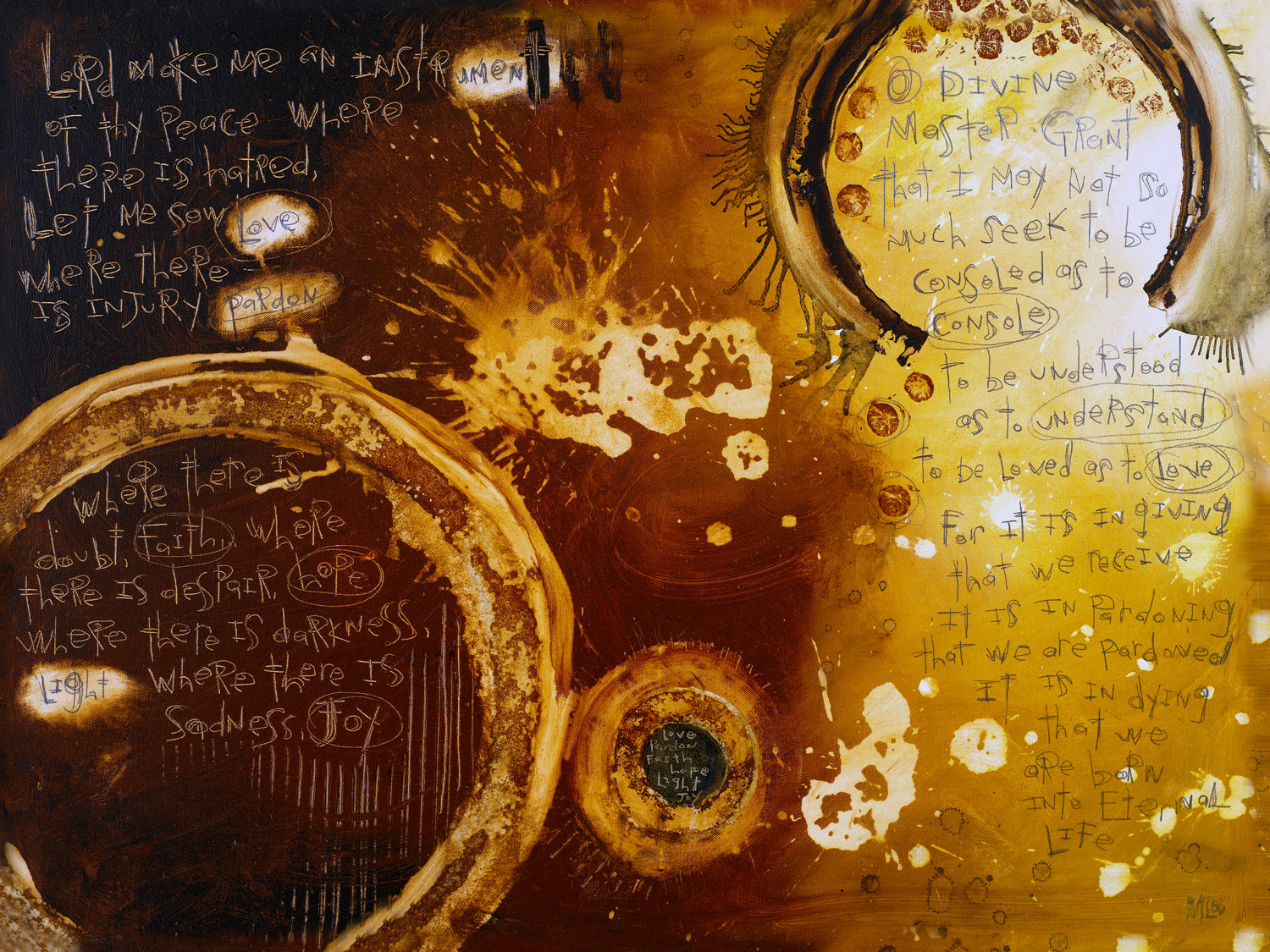 St. Francis Prayer XVIII <br> Canvas Art Print