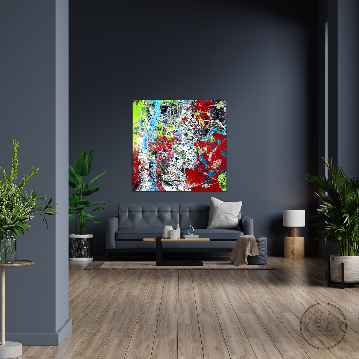 Original Abstract Art<br>Energy Painting<br> The Bigger They Are The Harder They Fall