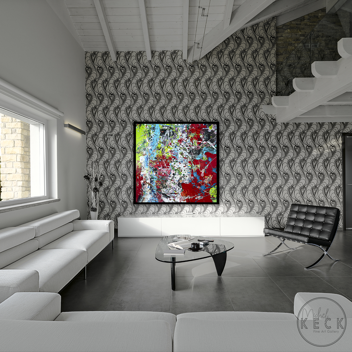 Original Abstract Art<br>Energy Painting<br> The Bigger They Are The Harder They Fall