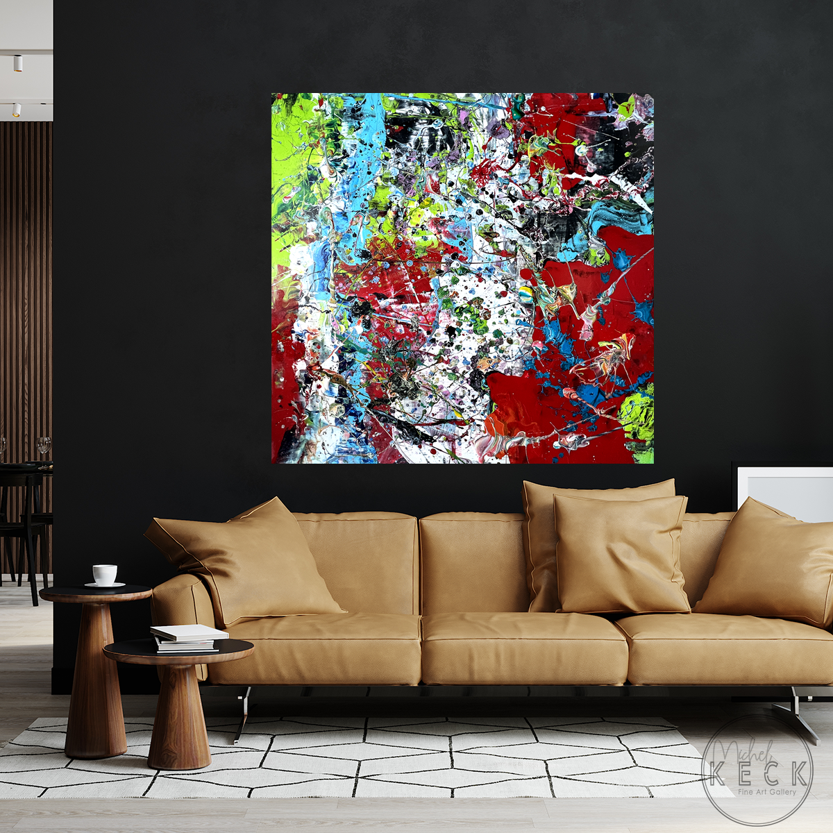 Original Abstract Art<br>Energy Painting<br> The Bigger They Are The Harder They Fall